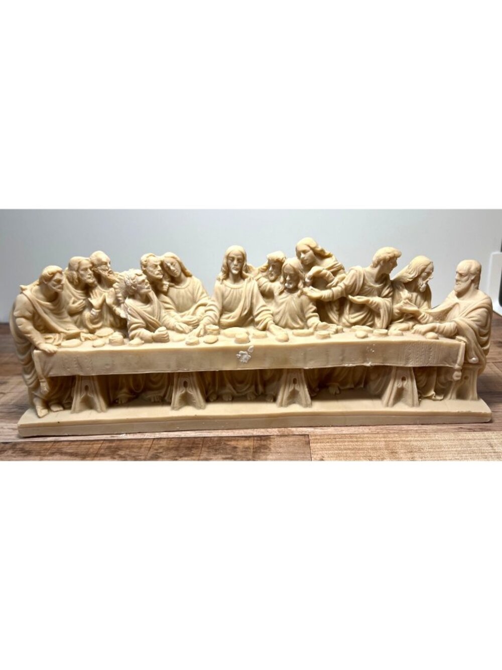 The Last Supper Sculpture Alabaster Jesus Disciples Made in Italy